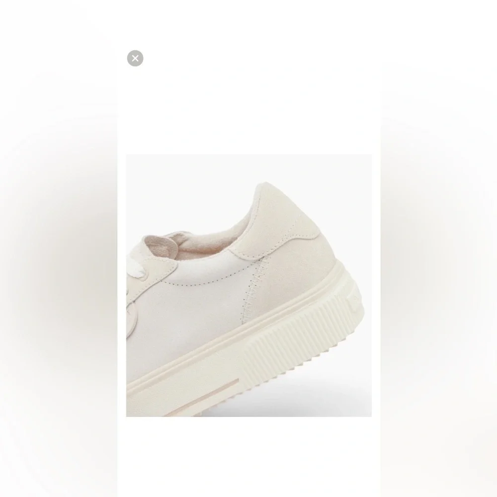 Reef Lay Day Lift Leather Boho Platform Casual Sneakers Beige Cream New Size 8.5 - Picture 12 of 16